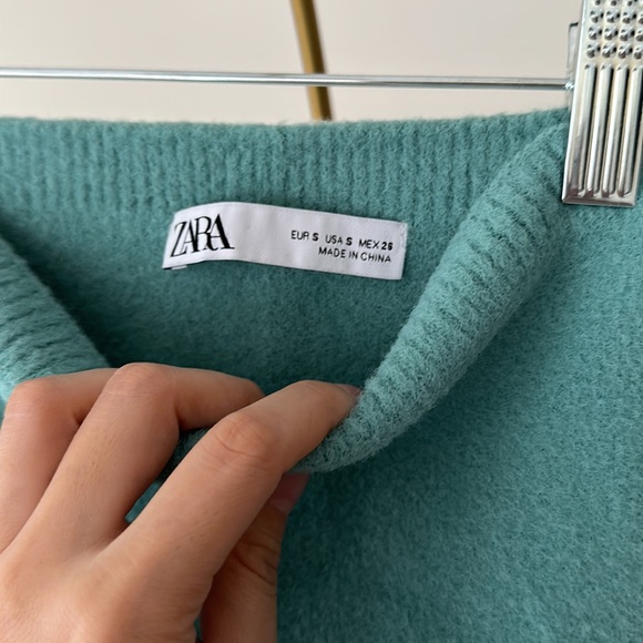 Zara emerald green tube top tops - sleeveless tops - Picture 3 of 3